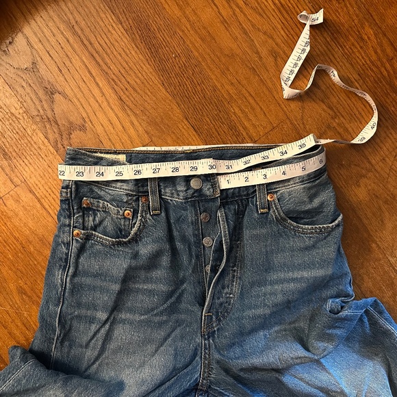 Levis Ribcage Straight Jeans, Size 26, Haight at the Ready wash (medium … - Picture 10 of 12